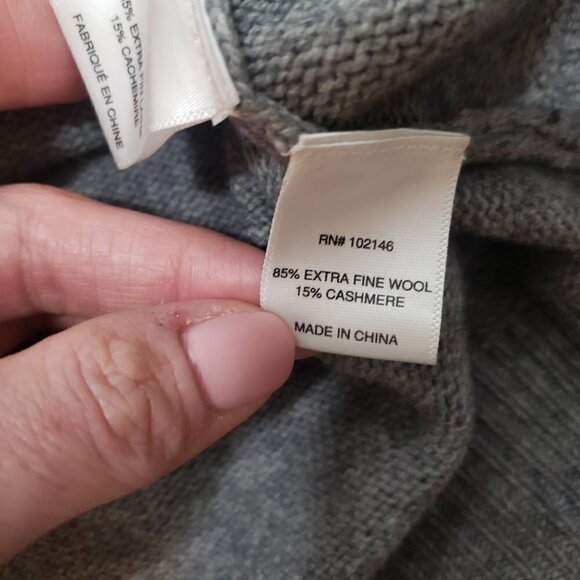 Michael Stars Merino Cashmere Blend Sweater Oversize Unstructured Short Sleeve - Picture 7 of 8